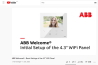 ABB Welcome® - Grundlæggende indstillinger af 4,3 WiFi-panelet