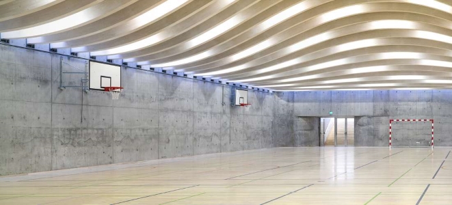 Opførelse af idrætshal, Gl. Hellerup Gymnasium