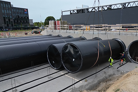 Opførelse af vandværk