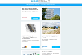 Nyheder: Rustikke gulv- og vægflader | Nyt filt loftsystem | Solceller med batteri | Piloteringspæle til fundering | Gulv- og facadeisoleringsplader