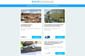 Nyheder: Facadelameller i aluminium | Grønne tage er fremtiden | Byrumsmøbler - det frie farvevalg | Ventilationsanlæg – Spar tid | Smukke teglklinker