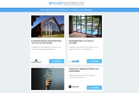 Nyheder: Ny varmepumpeløsning | Efterisolering med stenuld | Elegante glasvægssystemer | Vandbårne strålevarmepaneler | Fugt- og radonspærresystem