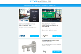 Nyheder: Armering - klimagevinst | Nye akustiklofter | Lysstyring med touchskærme | Akustikpaneler og ventilation | Biometrisk facadepuds og -maling