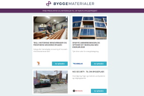 Nyheder: Glasfoldevæggen - løser støjproblemer | Bæredygtigt kontorbyggeri | Lad facaden skifte farve | 3 ventilationsløsninger | Byggesystemer - EPD