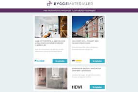 Nyheder: Facadebeklædning - et væld af varianter | Fra kalk til kridtstøv – kalkknuser | Ny fedtudskiller | Lysstofrør udfases | Cisternefri toiletter