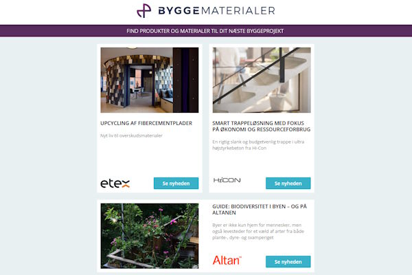 Nyheder: Energieffektiv tagmembran | Renovering af faldstammer – spar CO2 | Modulære vindueskonstruktioner | Fremtidens læringsmiljø | ESD-Gulve