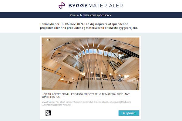iFOKUS: Integreret varmepumpe – CO2 kølemiddel | Sund belysning | Ny naturlig overflade | 400 radiatorer til TRÆ | Funderingsløsning erstatter beton
