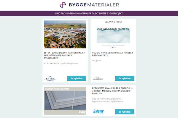 Nyheder: Effektiv fundering | Træbyggeri med omtanke | Sikker tagadgang | Franske altaner – 75% genanvendt aluminium | Trådløs vægsender