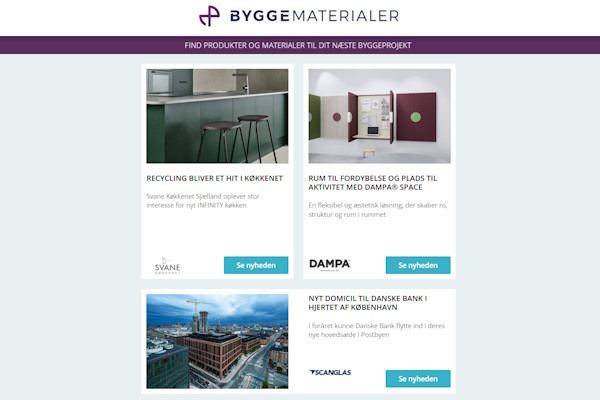 Nyheder: Brandhæmmende træ | Reducer vandforbruget – recirkulerende brusesystem | Tagrender med EPD | Ny brandcentral - røgventilation