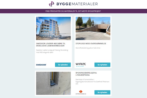 Nyheder: Ny solcellefacade | Pudsede akustisklofter | Fugefrit designgulv | Fremtidssikret kloakering | Building Green CPH
