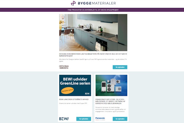 Nyheder: Byg og genbrug – skruefundamenter | Svanemærkerede laminatgulve | Akustikvægge | Fremtidens grønne facade | Nyt installationssystem