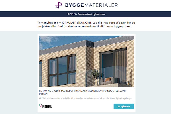 iFOKUS: Natursten i cirkulært kredsløb | Øget genbrug af armaturer | Ekstra leveår til vinduer | Genanvendelse af brugt tagpap | Dreje/kip vindue