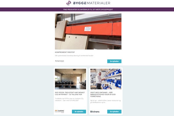 Nyheder: Svanemærkede laminatgulve | Ventilationsanlæg – CO2 som kølemiddel | Vedligeholdelsesfrie facadeplader | Plantevægge | Bundmaling til din båd