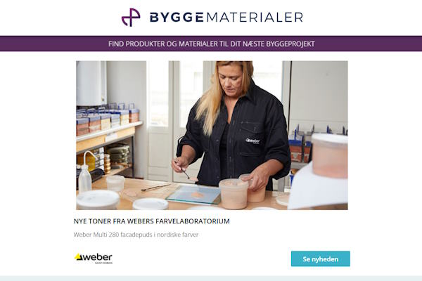 Nyheder: Sundt indeklima – et-rumsventilation | Facadeelementer | Effektiv polymermembran | Danske fjernvarmeprojekter | Blyfri rødgods