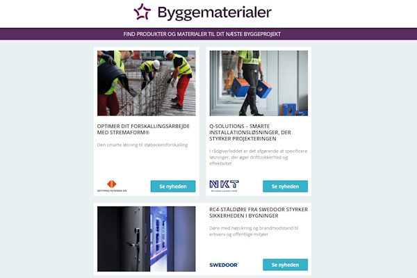 Nyheder: Elegante lavtemperaturradiatorer | Integreret overdækning til gårdmiljø | Ståldøre styrker sikkerheden | Smarte installationsløsninger