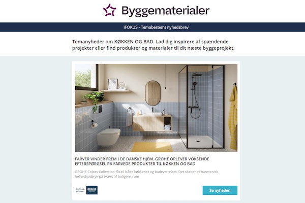 iFOKUS: Slanke armaturer | Urban spafølelse | Vådrumspaneler – lang levetid | Svenskproduceret kvalitet | Farvede produkter – køkken og bad