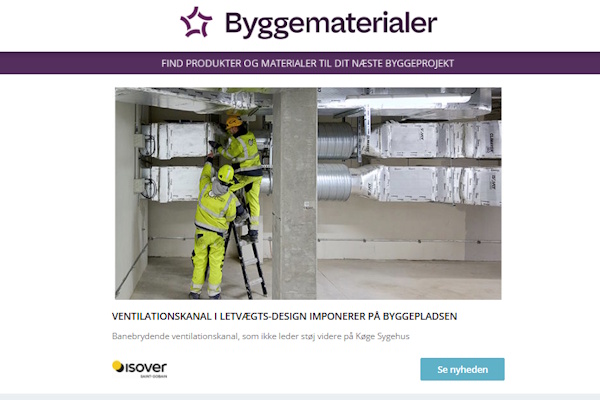 Nyheder: Mindre materialeforbrug | Nye værktøjer til projektering | Grønnere fjernvarme | Bredere udvalg af håndvaske | Langtidsholdbare gulvbelægninger