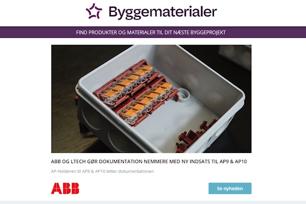 Nyheder: Fremtidssikre kabler | Overdækninger der opfylder brandkrav | Lyd til udearealer | Funktionelt arbejdstøj | Stærkere og mere fleksibel beton