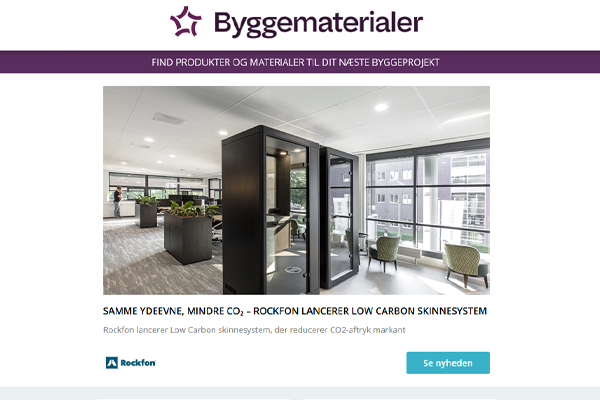 Nyheder: Reducerer CO2-aftryk markant | Opgraderet til næste generation | Store gevinster i byggeriet | Specialdesignede glaspartier | Effektiv overfladebeskyttelse