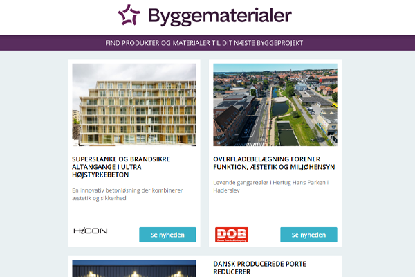 Nyheder: Bæredyktighet med aluminium | Forener lys, styrke og fokus | Få styr på akustikken