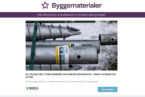 Nyheder: Nu falder den store barriere | Bygget til fremtiden | Opnår international ATMO-godkendelse