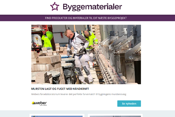 Nyheder: Lagt og fuget med håndkraft | Bedre overblik, drift og lavere energiforbrug | Afskærmning til moderne arbejdszoner