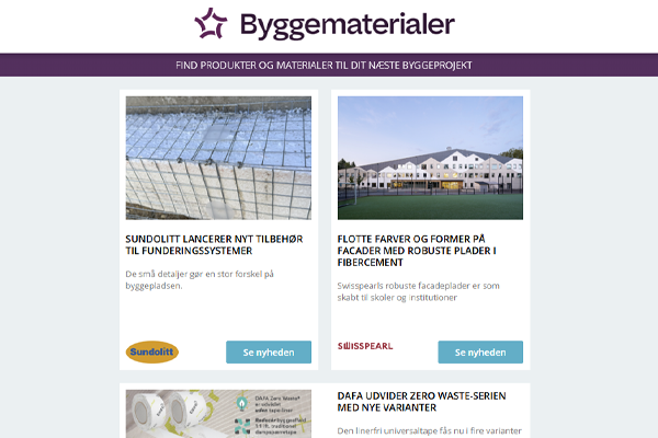 Nyheder: Samler design, styring og sensorer | Beskytter både bygning og indeklima | Webinar om renovering og energioptimering