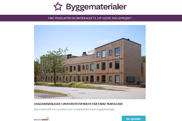 Nyheder: Eksklusiv solafskærmning | Skræddersyede adgangsløsninger | Moderne udseende, bæredygtig kerne