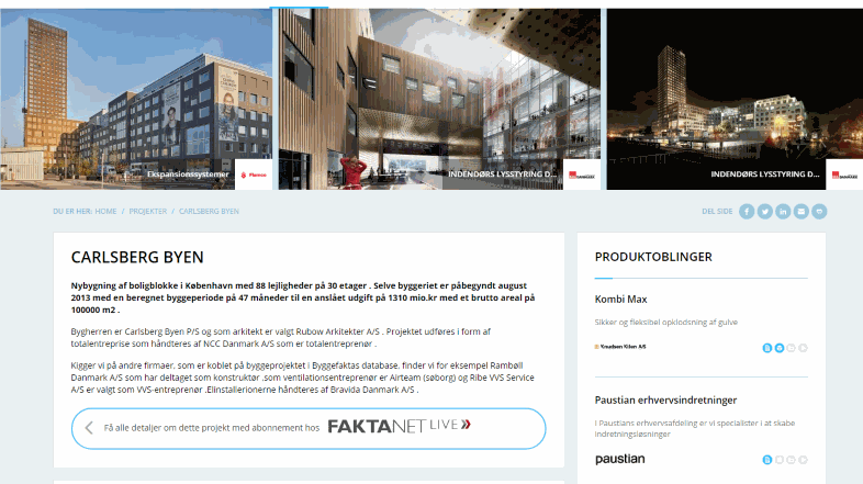 Øg din virksomheds eksponering med reference projekter på Byggematerialer.dk