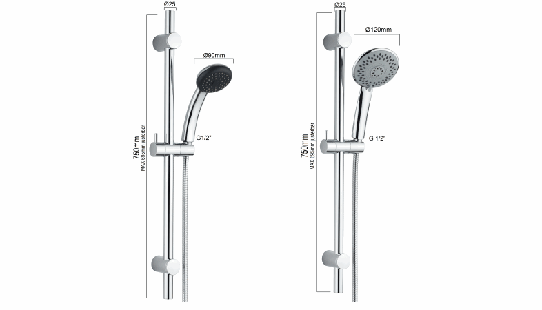 UNIFLEX brusehoveder fra Nicobelli