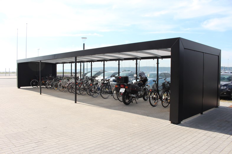 Lyngsøe Cykelparkeringer – med og uden cykelstativ - leveres som et modulsystem, 