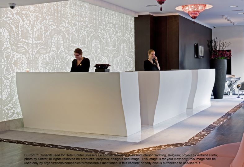 . Corian® Solid Surface kan bruges overalt - Det er det materiale, der vælges af arkitekter og designere med speciale i sundhedssektoren, hotel- og restaurationsbranchen