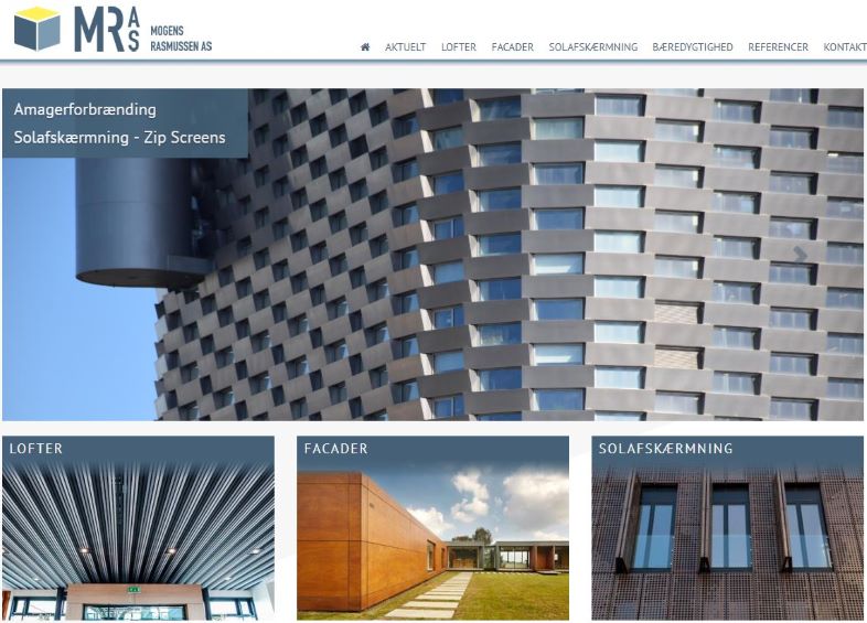 Mogens Rasmussen leverer akustiske lofter, facadebeklædning og solafskærmning