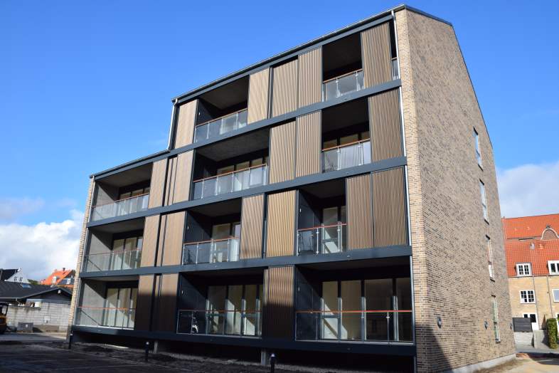 MRAS har leveret skodder til ny boligbebyggelse i Horsens