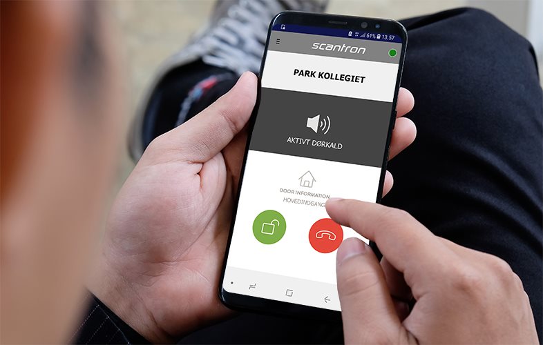 Scantron MultiApp® Audio dørtelefoni og adgangskontrol direkte på smartphone