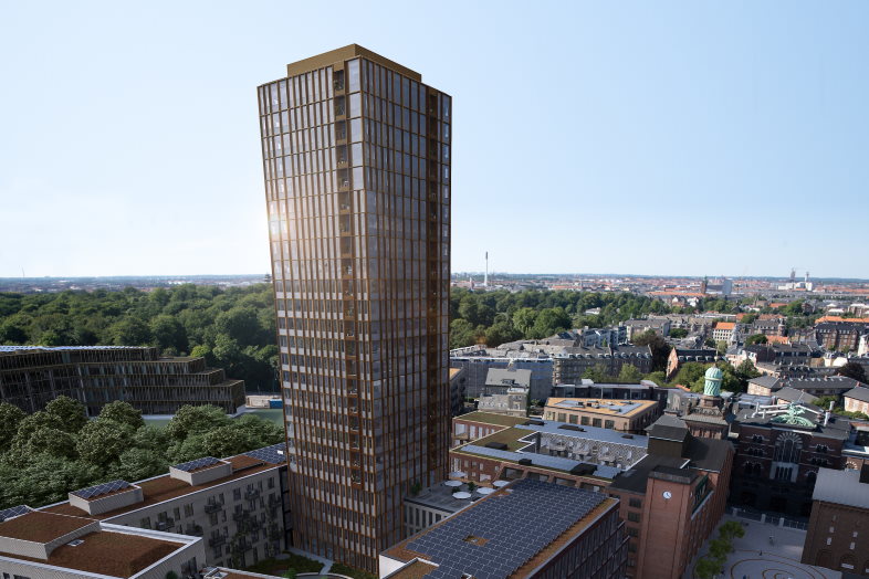 Det kommende Dahlerups Tårn i Carlsberg Byen