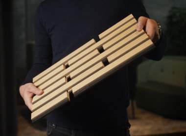 I-Wood Akustikpaneler skaber et visuelt moderne miljø og et behageligt indeklima
