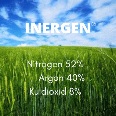 På kun 40 sekunder kan en brand slukkes fuldstændigt med luftarten Inergen®