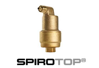 SpiroTop, er en automatisk luftudlader der er designet til hurtig og effektivt at fjerne fri luft og fangede luftbobler