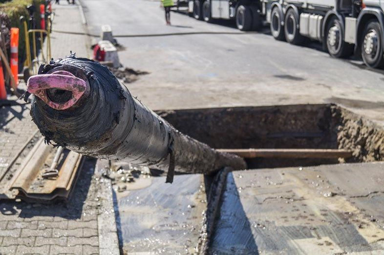 fjernvarmerør fra Brugg Pipes, Skafte