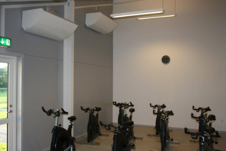 Turbovex, ventilation i fitnesscenter