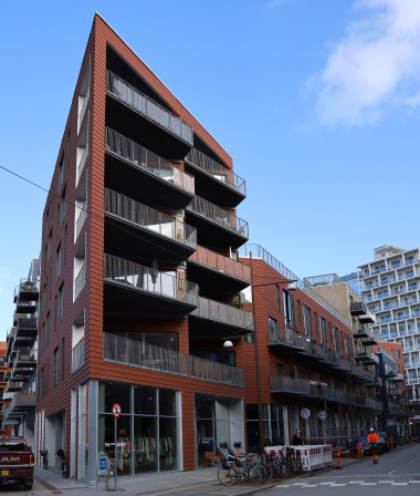 Orienten, København er Beklædt med Scandic Twin system facadetegl fra Steffen Sten
