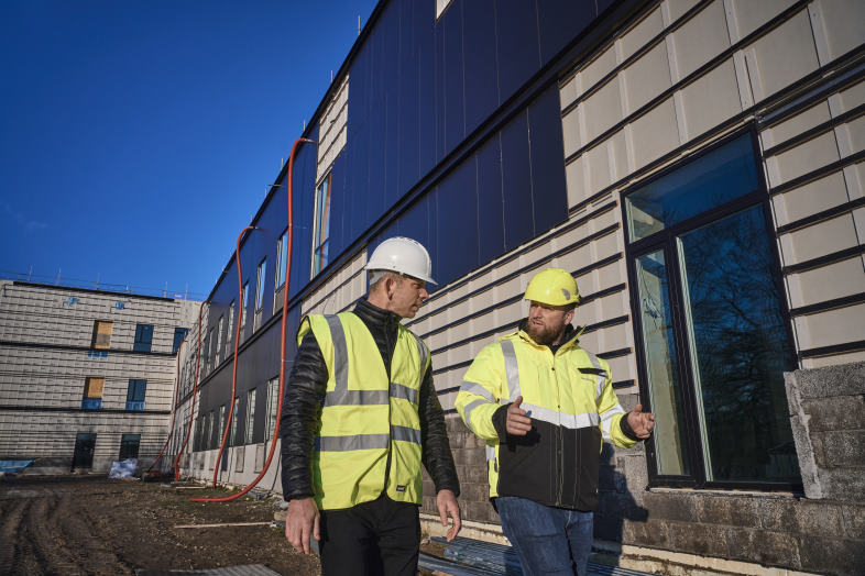 26.000 m² facade- og vindspærreplader til nyt sundhedshus i Helsingør