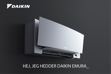 Daikin  varmepumpe med topydelse