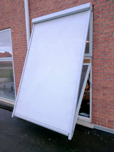 Faldarmsmarkiser, screens, Lamelskærme