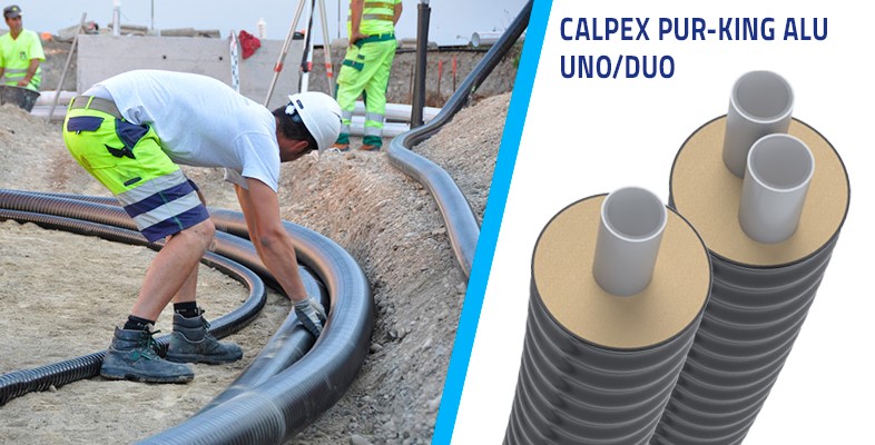 CALUPEX ALU UNO/DUO kan leveres i maksimum coils på 3-400 meters længde