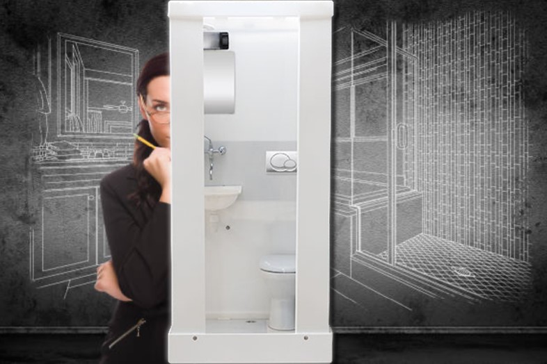 Østergaards - Cubiloo er en fuld udstyret toilet- og badekabine 