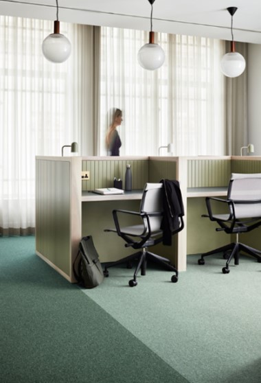 Alle Interface-gulve leveres med et Carbon Neutral Floor certifikat 