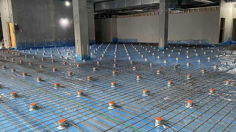 Vibrationsisolatorer til betongulve