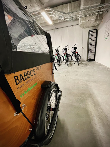 Med ECO Charge skabene, kan cykelbatteriet trygt opbevares